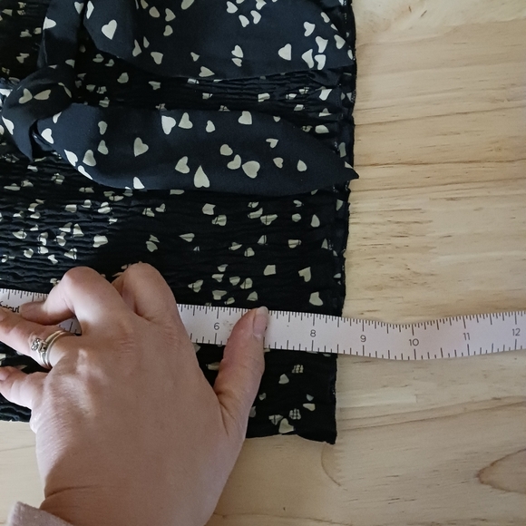 Nasty Gal Smocked Valentines Day Heart Print Tube Top - Picture 7 of 7